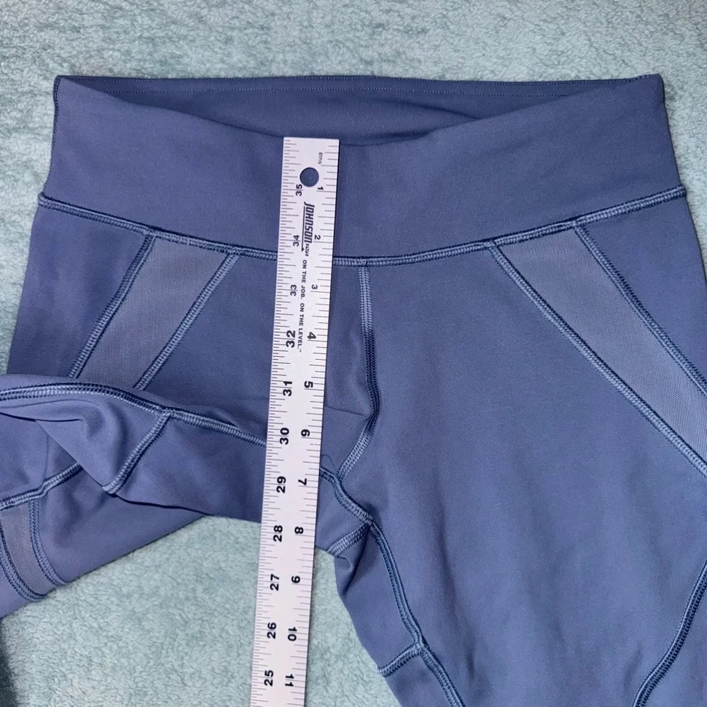 Women's Lululemon Leggings Crop Mesh Steel Blue Size 4 - Picture 7 of 9